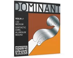 Thomastik TH-132 Dominant Losse Viool D-Snaar Synthetic Core Aluminum Wound 4/4e Medium