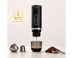 Chargeluxe – Machine à expresso portable – Chauffe Water automatiquement – ​​Compatible 3 en 1 – Réservoir de 80 ml – Rechargeable