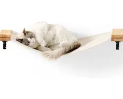Trend24 - Mur d'escalade pour Chats - Hamac pour chat - Hamac pour chat - Mur d'escalade pour Chats - Mur d'escalade pour Chats - Mur pour Chats - Pièces de mur d'escalade pour chat - Mur pour Chats - 100 x 30 cm - Bois - Katoen