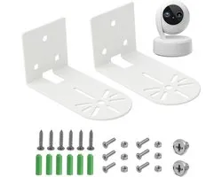 Muursteun voor Eufy Security Indoor Cam E220 & Blink Mini Pan Tilt, Muursteun, Buitenstevige Camerasteun, Robuuste Metalen Bewakingsaccessoires, 2 Stuks