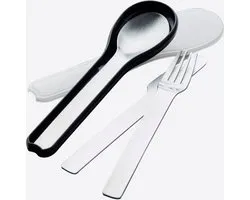 Point Virgule 3-delig bestek/lunchset uit rvs met beschermdoosje
