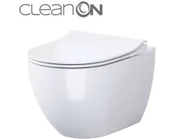 Cersanit Zen - Toilette suspendue avec siège SoftClose, CleanOn, blanc S701-428
