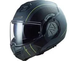 LS2 FF906 Advant Cooper Mat Titanium Zwart Systeemhelm - Maat XS - Helm