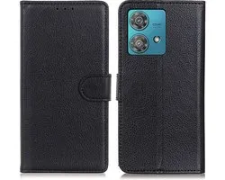 Coque Motorola Edge 40 Neo - Coverup Book Case - Zwart