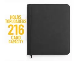 Kaarten verzamelmap – geschikt voor toploaders - Geschikt voor pokemon kaarten – binder – toploader binder – 9 pocket binder – zwart