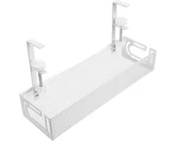 Strip storage rack cord organizer，desk Cable tray under desk， under desk basket，electricity cable management the wire charging cables rack metal cord management rack carbon steel