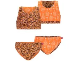 Just Beach - Inside out Just Beach girls bikini - Palm tree ao - Maat 134-140