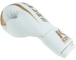Gants de boxe King Pro Boxing - Revo 9 - Blanc/Or 14 oz