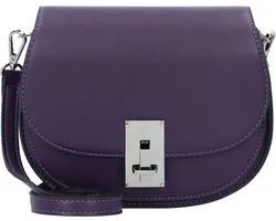 SEIDENFELT MANUFAKTUR Schoudertas Linsell Saddle Bag Violet Paars