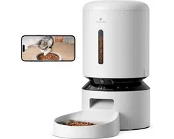Petlibro Granary Automatische Voederbak - Kattenvoerbak - met Monitoring Camera - 5L - Wit