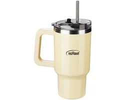 Thermische Beker met Deksel Inoxibar Geel 960 ml