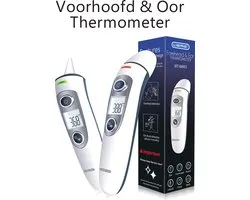 Librie Voorhoofd- & Oorthermometer – Digitale Koortsthermometer, voor Baby, Kind & Volwassene, Nauwkeurig, Hygiënisch & Contactloos