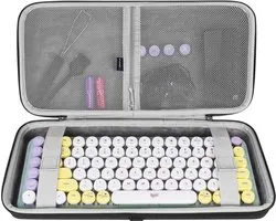 Étui de Shell rigide pour clavier sans fil - Keychron K2 POP - 84 touches - Mécanique MX - Mini - Portable - 75% - 80 % - Compatible avec les Claviers