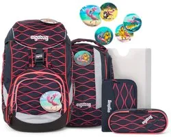 ergobag Sac d'école Pack-Set 6 pièces WellenreitBär Bleu Multicolore