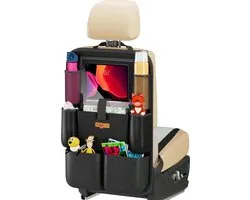 Reistafel Autoorganisator - SURDOCA Achterbank Organizer - Tablet Opslag - Speelgoed Zakken - Waterbestendig - Achterbank Beschermer - Zwart 1 PC Reistafel
