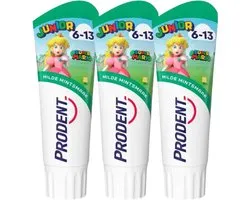Prodent Junior 6-13 Jaar Tandpasta - 3 x 75 ml - Super Mario & Milde Muntsmaak