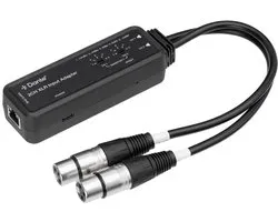 Adaptateur d'entrée XLR 2 canaux KanexPro Dante
