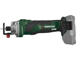 Découpeuse pour plaques de plâtre sans fil Parkside 20V - avec batterie et chargeur - travail du plastique et du bois / fraisage / ponçage - 30 000 tr/min