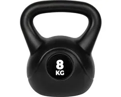 VirtuFit PVC Kettlebell - 8 kg - Poignée avec Grip Supplémentaire - Couche Antidérapante - Poids de Fitness - Entraînement Fonctionnel & Endurance - Entraînement de Force - Kettlebells