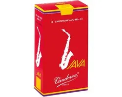 Anches Vandoren Saxophone Alto JAVA Rouges - Pack de 10 - Epaisseur 2.5