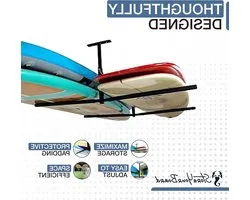 SUP Surf Plafondrek - Board Hanger - Watersport Opslag - Verstelbare Armen - X-Large 30 inch - Zwart
