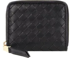abro Piuma Portemonnee Leer 10.5 cm - Dames - Horizontaal - black-gold