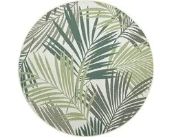 Naturalis karpet - Ø160 cm - palm leaf green