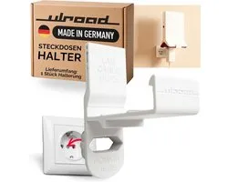 Wall Mount for Socket Suitable for Fritz!Repeater 3000AX & 6000 Plug Holder with Cable Organiser, for AVM Repeater - ShopVlot
