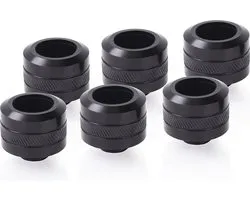 Alphacool Eiszapf. PRO 16mm 6erPack bk | HardTube Fitting G1/4 - 1017628