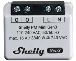 Shelly Pm Mini Gen3 Wifi Bluetooth-Controller Voor Smart Home