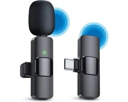 Phreeze Draadloze Microfoon met USB C Ontvanger - Geschikt voor Android Smartphone, GSM, Telefoon, Laptop, Tablet