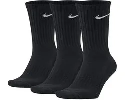 Nike Cushioned Training Crew Socks, Black, L, 3Pack