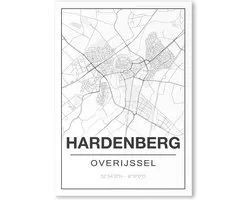 Poster/plattegrond HARDENBERG - A4
