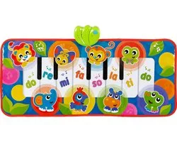 Playgro Jumbo Jungle Pianomat – Muziekmat Baby met Dierengeluiden en 8 Melodieën – Dansmat 79 x 35 cm – Babyspeelgoed vanaf 6 maanden – Speelgoed 1 jaar