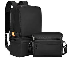 K&F Concept 2-in-1 Camera Rugzak & Schoudertas Zwart