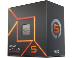 AMD Ryzen 5 7600, AMD Ryzen™ 5, Emplacement AM5, 5 nm, AMD, 3,8 GHz, 64-bit
