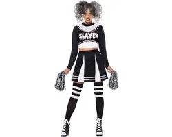 Fever - Gothic Cheerleader Kostuum - XS - Zwart