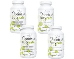 Optim Butyrate PACK 4 x 90 capsules - 285 mg natriumbutyraat - boterzuur - butyraat - darmtransit - Vervangt Butycaps - Butyric acid