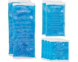 Meisterhome® hot cold pack - koud warm kompres - gel ice pack - cold pack - hot pack - Herbruikbare Gel Pack Knie Taille Schouder Nek Enkel Heupset van 8 stuks