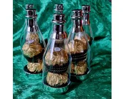 6 mini bouteilles de Noël avec 2 pralines Ferrero Rocher Chocolats de Noël Pralines de Noël
