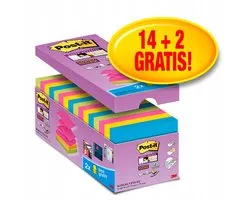 Memoblok 3M Post-It Z-Note S330-16 76X76MM Super Sticky 14+2