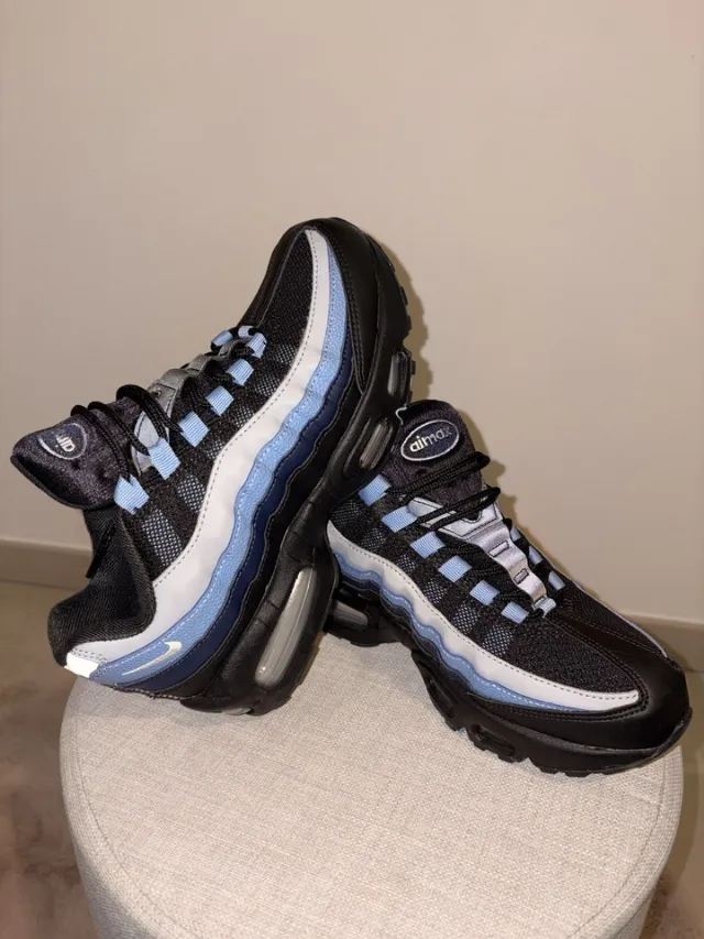 Nike Air Max 95 BB LTR (GS) Baskets garçon noir/blanc/bleu EU 39 IH4130-018