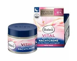 Balea Antirimpel Nachtcrème Vital, 50 ml - Blauw / Roze