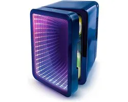 Mini Koelkast - Compact Koelsysteem - Drankjes Koel Houden - Infinity Effect Deur - 4 Liter - Zwart