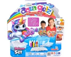 Set Aqua Gelz Deluxe - L'ensemble contient 9 flacons de gel de couleur avec des couleurs de base, des couleurs scintillantes et des couleurs à effet phosphorescent, un bol, 6 moules et 6x additif pour l'eau - Forfait Hobby