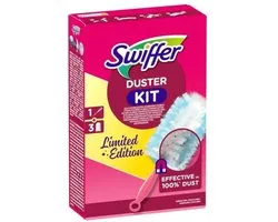 Swiffer Duster Starterkit - 1 handvat + 3 navullingen - Limited Edition Roze