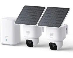 eufy SoloCam E30 2 - Cam Kit - 360� PTZ beveiligingscamera - HomeBase 2 - 2K HD - 70� tilt - AI-tracking - Zonne-energie - Geen ABO-kosten