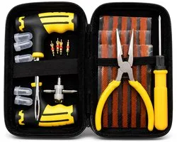 Bandenreparatieset- Banden Reparatieset Auto- Complete Set- Proppenset- Inclusief Handige Opbergtas- Reparatieset Voor Motor, Brommer Of Auto