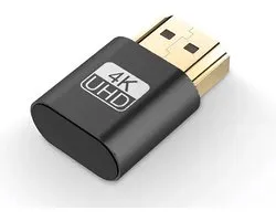 4K Dummy Plug - Vergulde Emulator voor Draadloze Aansturing - Geschikt voor Mining Rigs en Videokaarten - Stabiel Videosignaal voor Computers