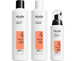 Nioxin System 4 – Loyalty Kit - voor Gekleurd Haar - Anti Haaruitval - Gevorderde Uitdunning - 300+300+100ml